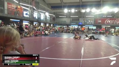 77 lbs Quarterfinals (8 Team) - Sadie Swisher, TN Elite Ladys vs Susana Cheney, Not Plain Janes