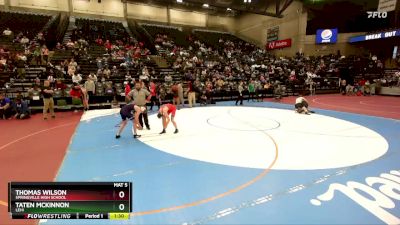 141 lbs Champ. Round 3 - Thomas Wilson, Springville High School vs Taten McKinnon, Lehi