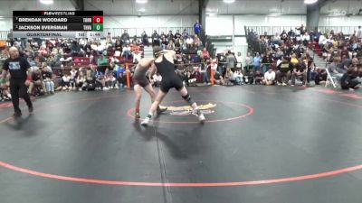 157 lbs Quarterfinal - Jackson Eversman, Thompson Valley vs Brendan Woodard, Torrington