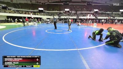 Kids Rookie Rookie 3-5 HWT C Round 3 - Gabriel Miles, Flex Wrestling vs Warren Mrowiec, Bull Island Grappling