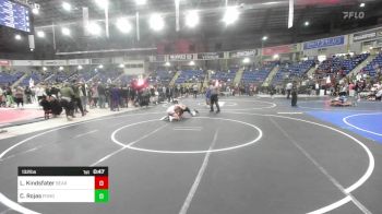 132 lbs Consi Of 16 #1 - Louden Kindsfater, Bear Cave WC vs Carlos Rojas, Pomona Elite