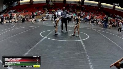 72 lbs Round 5 (8 Team) - Sebastian Scott, Meridian Maniacs vs Taylor Fewkes, Warner Elite