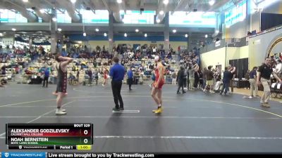 157 lbs 3rd Place Match - Aleksander Godzilevsky, Calvert Hall College vs Noah Bernstein, Boys` Latin School