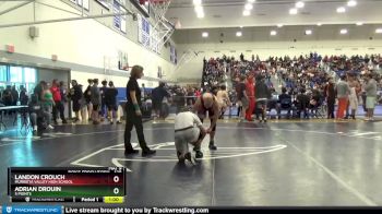 138 lbs Cons. Round 2 - Landon Crouch, Murrieta Valley High School vs Adrian Drouin, 5 Points