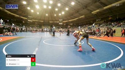 64 lbs Quarterfinal - Otto Vuocolo, Raw Wrestling Club vs Hunter Wisdom, Caney Valley Wrestling