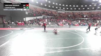 70 lbs Cons. Semi - Bentleigh Sherman, Chetek-Weyerhaeuser vs Charliee Nett, Dodgeville Mat Club