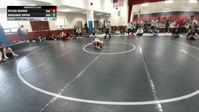 150 lbs Cons. Round 2 - Myles Norris, Evanston vs Benjamin Tippin, Sheridan