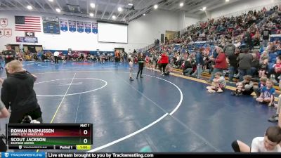 49 lbs Champ. Round 2 - Rowan Rasmussen, Windy City Wrestlers vs Scout Jackson, Eastside United