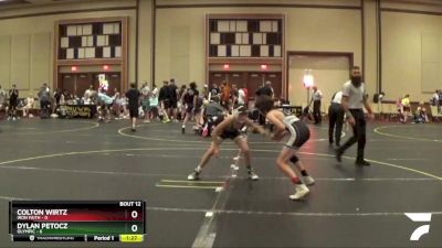 90 lbs Round 4 (6 Team) - Colton Wirtz, Iron Faith vs Dylan Petocz, Olympic