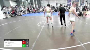 132 lbs Rr Rnd 1 - Gabriel Ruggieri, Micky's Maniacs Blue vs Evan Gosz, Team Shutt Wrestling Prep