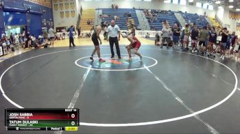 113 lbs Round 4 (8 Team) - Tatum Dulaski, Funky Monkey vs Josh Sabbia, Griffin Fang