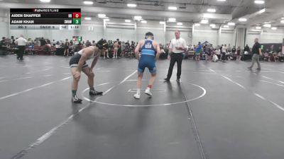 126 lbs Round 1 (10 Team) - Adam Khan, Savage WA White vs Aiden Shaffer, Rocket Rams