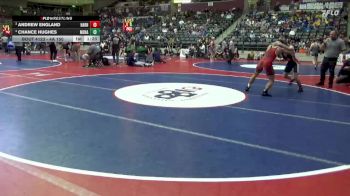 4A 150 lbs Cons. Semi - Chance Hughes, Mena vs Andrew England, Harrisburg High School
