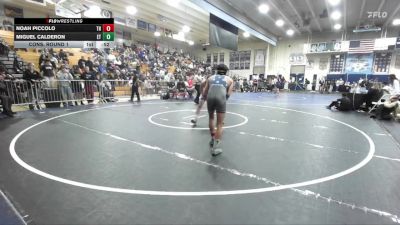 132 lbs Cons. Round 1 - Noah Piccolo, Trabuco Hills vs Miguel Calderon, El Toro
