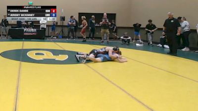 106 lbs Cons. Rd Of 32 - Derek Danbe, RedNose vs Jeremy McKinney, Lions Den Wrestling Club