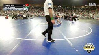 B3A-132 lbs 3rd Place Match - Deacon Britt, Pawnee vs Zayde Holmes, Hobart