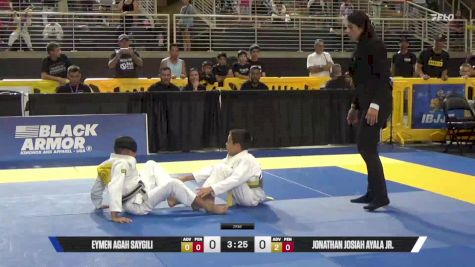 Jonathan Josiah Ayala Jr. vs Eymen Agah Saygili 2025 Pan Kids Jiu-Jitsu IBJJF Championship