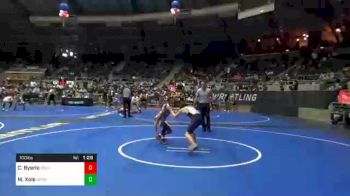 100 lbs Prelims - Carter Byerle, Michigan West Wrestling vs Maximo Xolo, Sarbacker Wrestling Academy