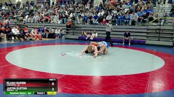 215 lbs Round 1 (16 Team) - Elijah Rapier, LaFayette vs Justin Eleton, Bremen