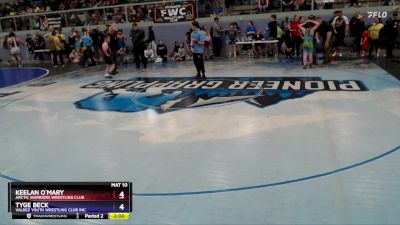 108 lbs Quarterfinal - Keelan O`Mary, Arctic Warriors Wrestling Club vs Tyge Beck, Valdez Youth Wrestling Club Inc.