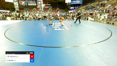 100 lbs Round Of 64 - Mia Navarro, CA vs Jennifer Verdin, ND