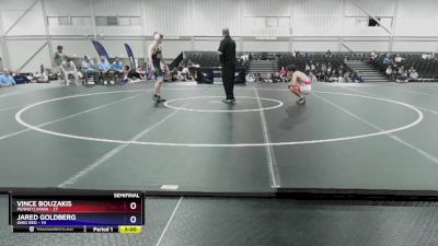 157 lbs Semis & 3rd Wb (16 Team) - Vince Bouzakis, Pennsylvania vs Jared Goldberg, Ohio Red