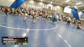 79 lbs Champ. Round 3 - Driggs Deeter, Sanderson Wrestling Academy vs Trent Sowsonicut, Cougars Wrestling Club