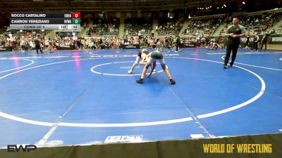 100 lbs Consi Of 4 - Rocco Cartalino, Choose Hard Wrestling Academy vs Camron Veneziano, Newtown (CT) Youth Wrestling