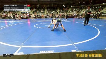 100 lbs Consi Of 4 - Rocco Cartalino, Choose Hard Wrestling Academy vs Camron Veneziano, Newtown (CT) Youth Wrestling