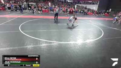 60 lbs Quarterfinal - Ryla Meyer, Mollitium Wrestling Club vs Jolie McDonald, Nekoosa