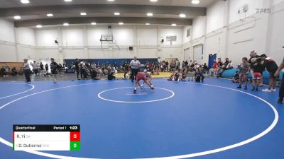 80 lbs Quarterfinal - Dominic Gutierrez, Pacific Edge WC vs Renzhi Yi, Sunnyvale WC