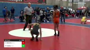 107 lbs 5th Place - Elijah Valencia, Merced vs Paulo Valdez, Hesperia