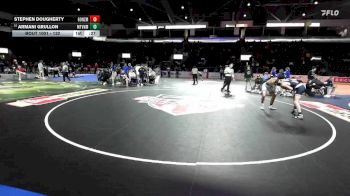 132 lbs Cons. Round 3 - Stephen Dougherty, Gonzaga Prep vs Armani Grullon, Mount Vernon