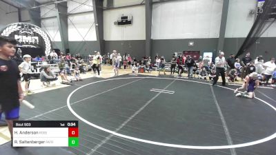 54 lbs Round Of 16 - Hudson Anderson, Roseburg Mat Club vs Reed Saltenberger, Patriot Mat Club