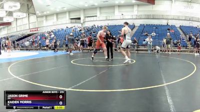 215 lbs Quarterfinal - Jason Grime, OH vs Kaiden Morris, IL