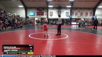 1 lbs Round 3 - Olivia St.clair, Fort Madison Wrestling Club vs Parker Landers, WBNDD