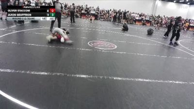 84 lbs Round 2 (3 Team) - Oliver Stacconi, Alpha Elite vs Jaxon Geoffrion, Top Rank
