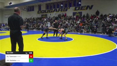 135 lbs Semifinal - Billy Townson, Poway vs Manuel Saldate, SLAM Academy (NV)