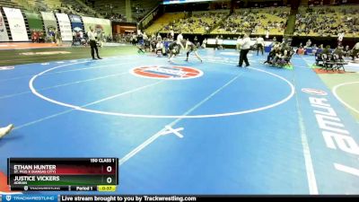 150 Class 1 lbs Cons. Round 2 - Ethan Hunter, St. Pius X (Kansas City) vs Justice Vickers, Adrian