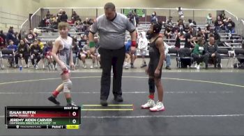 78 lbs Cons. Round 2 - Jeremy Aiden Carver, Contenders Wrestling Academy vs Isaiah Ruffin, Ruffin Trained