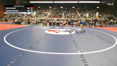 3A-132 lbs Cons. Round 2 - Cooper Meyer, Wheatland vs Nate Knight, Douglas