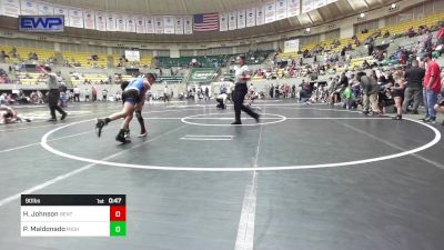 90 lbs 3rd Place - Harrison Johnson, Bentonville Wrestling Club vs Paxton Maldonado, Mighty Bluebirds Wrestling