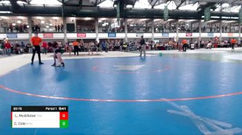 69-76 lbs Round 2 - Luke McAllister, Tremont Middle School vs Creed Cole, Mattoon Youth WC