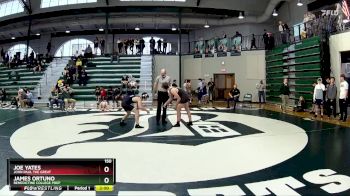 150 lbs Champ. Round 2 - James Ortuno, Benedictine College Prep vs Joe Yates, John Paul The Great