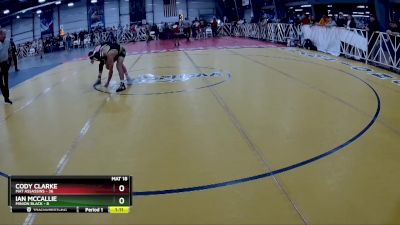 110 lbs Rd# 8- 12:30pm Saturday Final Pool - Cody Clarke, Mat Assassins vs Ian McCallie, Minion Black