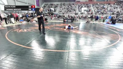 46 kg Champ. Rd Of 32 - Kaliya Klise, Gold Rush Wrestling vs Jasmine Brucato, Pit Crew WC
