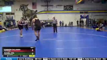 285 lbs 1st Place Match - Gannon Callahan, Mid-Prairie vs Russel Coil, Columbus/WMU