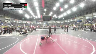 66 lbs Round Of 16 - Crew Linn, Pikes Peak Warriors vs Caiden Stocks, Colorado Hammers