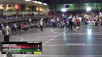 62 lbs Champ. Round 2 - Luke Dethlefsen, Wahoo Wrestling Club vs Asher Huset, Gretna Youth Wrestling