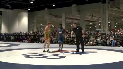 97 lbs Cons. Round 5 - Zane Lanham, West Virginia vs Massoma Endene, Burg Training Center